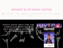 Tablet Screenshot of midwestelitedance.com